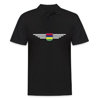 Mauritius T-Shirt – Island Fans & Lovers - Men's Polo Shirt - black - Front - Kai (181cm)
