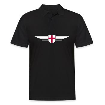 Conception du t-shirt de fan d’Angleterre - Polo Homme - noir - Devant - Kai (181cm)
