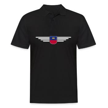 Conception de t-shirt Liechtenstein pour les fans - Polo Homme - noir - Devant - Kai (181cm)