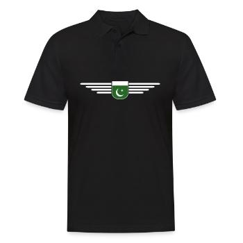 Pakistan Design – Fier de sa patrie - Polo Homme - noir - Devant - Kai (181cm)