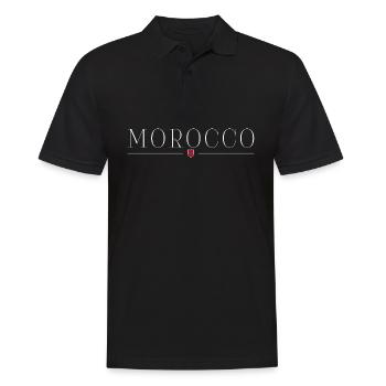 J’aime le Maroc - Polo Homme - noir - Devant - Kai (181cm)