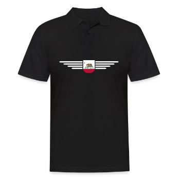 California Fan T-Shirt – Sun & Style - Polo Homme - noir - Devant - Kai (181cm)