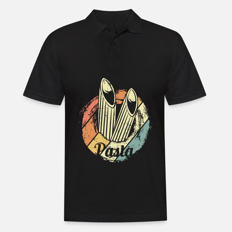 Pasta Nudeln - Männer Poloshirt - Schwarz