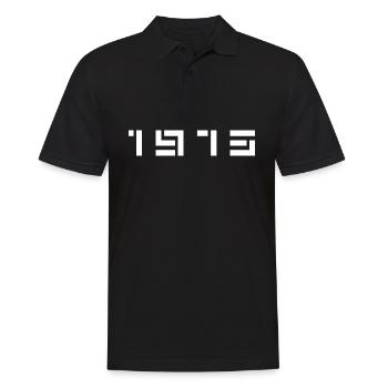 Geburtsjahr Geburtstag Born In - Made in 1973 - Männer Poloshirt - Schwarz - Vorne - Kai (181cm)