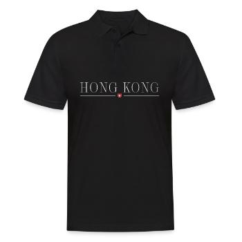 Ich liebe Honkong, Stil Design T-Shirt - Männer Poloshirt - Schwarz - Vorne - Kai (181cm)