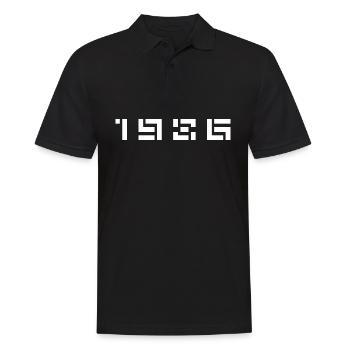 Année de naissance Anniversaire Né(e) en 1986 - Polo Homme - noir - Devant - Kai (181cm)