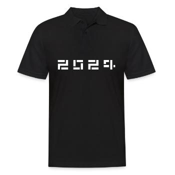 Année de naissance Anniversaire Né en - Fabriqué en 2024 - Polo Homme - noir - Devant - Kai (181cm)