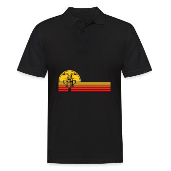 Motocycliste De Motos De Chopper - Polo Homme - noir - Devant - Kai (181cm)