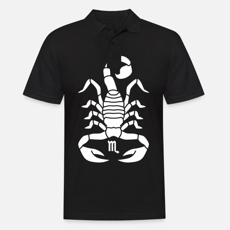 Skorpion Sternzeichen - Männer Poloshirt - Schwarz