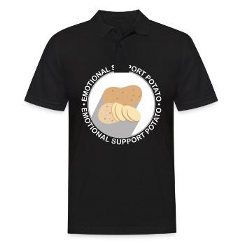 Emotional Support Supportive Extrovert Kindness - Männer Poloshirt - Schwarz - Vorne - Kai (181cm)