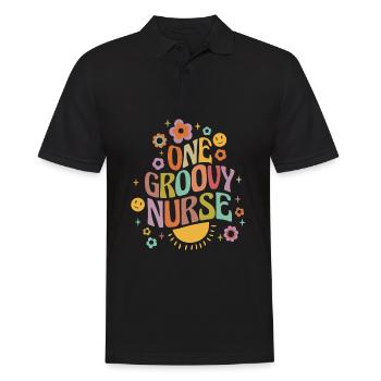 Une infirmière groovy - Polo Homme - noir - Devant - Kai (181cm)