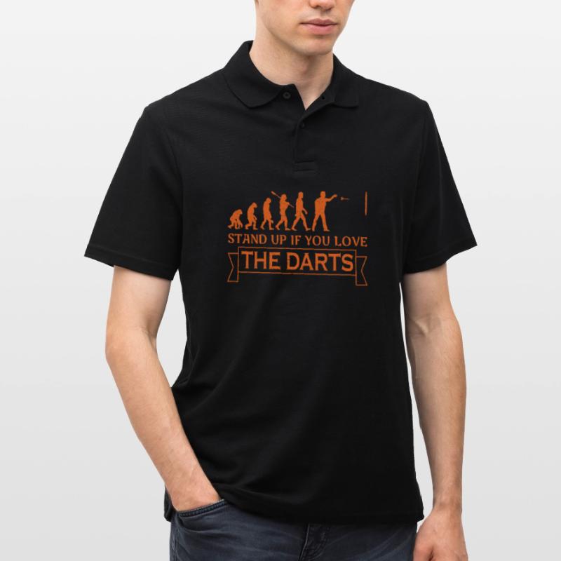 darts darts Dart Evolution Monkey to the darter Men's Polo Shirt