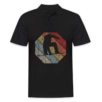 Snowboard Snowboarder Snowboarding Retro Geschenk - Männer Poloshirt - Schwarz - Vorne - Kai (181cm)