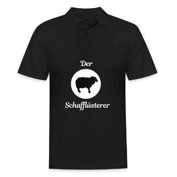 Schafe Flüsterer Landwirt Bauer Geschenk - Männer Poloshirt - Schwarz - Vorne - Kai (181cm)