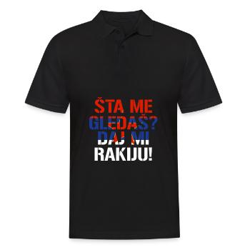 Balkan Jugo Rakija Spruch Geschenk - Männer Poloshirt - Schwarz - Vorne - Kai (181cm)