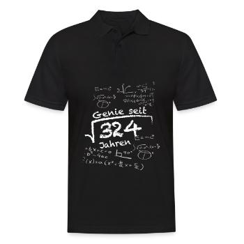 Lustiges Mathematik Geschenk zum 18. Geburtstag - Männer Poloshirt - Schwarz - Vorne - Kai (181cm)