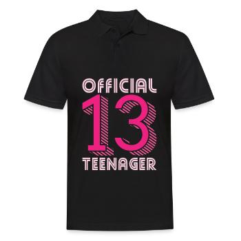 Adolescente Official 13 - Polo Homme - noir - Devant - Kai (181cm)