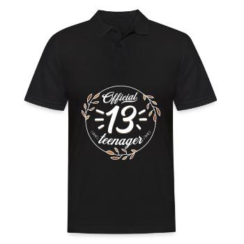 Adolescente Official 13 - Polo Homme - noir - Devant - Kai (181cm)