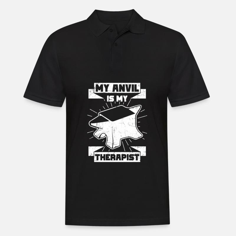 Handwerker Sprüche - Männer Poloshirt - Schwarz