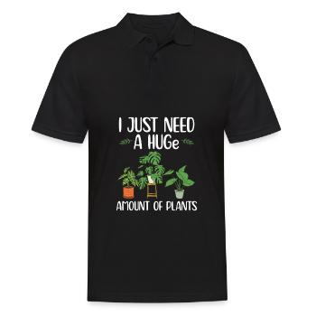 Zimmerpflanzen Liebhaber | Hobbygärtner Geschenke - Männer Poloshirt - Schwarz - Vorne - Kai (181cm)