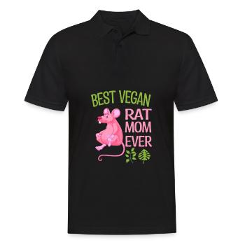 Rat - Men's Polo Shirt - black - Front - Kai (181cm)