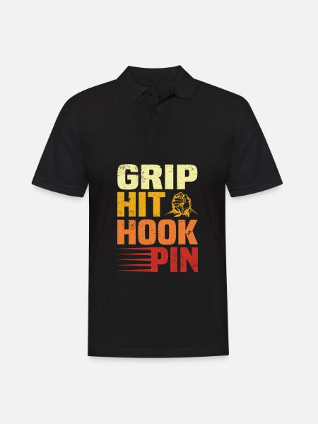 Arm wrestling - Men's Polo Shirt - black
