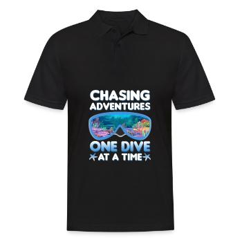 Plongée en mer | Idée cadeau Instructor Diver - Polo Homme - noir - Devant - Kai (181cm)