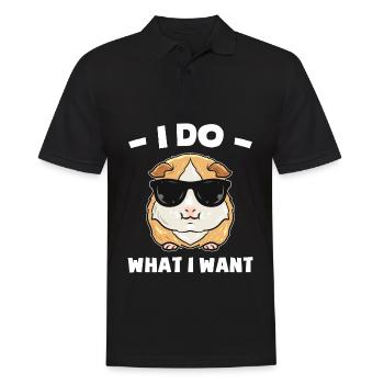 Amoureux du cochon d’Inde - Polo Homme - noir - Devant - Kai (181cm)
