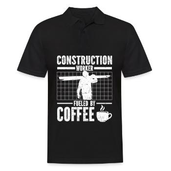 Handwerker - Männer Poloshirt - Schwarz - Vorne - Kai (181cm)