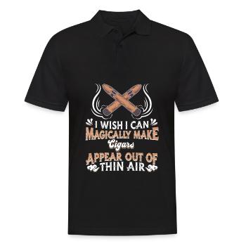 Cigar - Men's Polo Shirt - black - Front - Kai (181cm)
