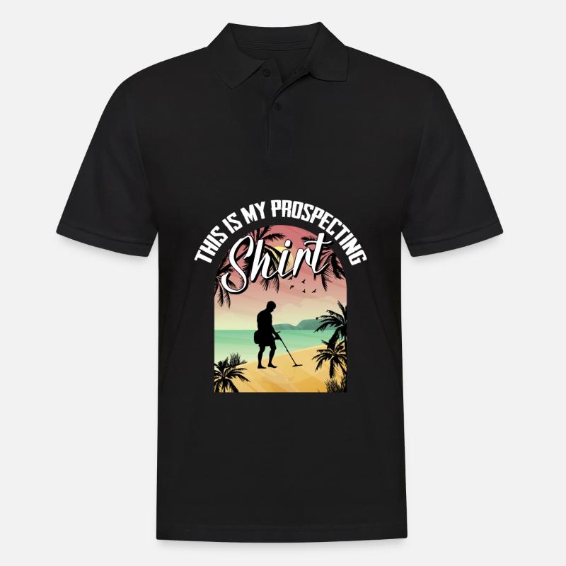 Schürfer - Männer Poloshirt - Schwarz