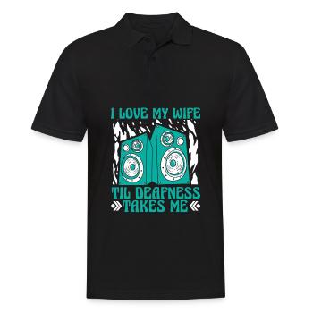 Tontechniker Sound Audio Engineer - Männer Poloshirt - Schwarz - Vorne - Kai (181cm)