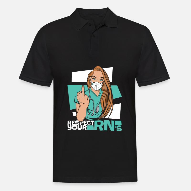 Krankenschwester - Männer Poloshirt - Schwarz