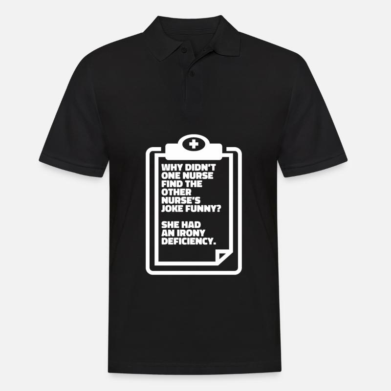 Krankenschwester - Männer Poloshirt - Schwarz