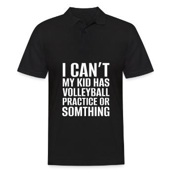 Volleyball Beachvolleyball - Männer Poloshirt - Schwarz - Vorne - Kai (181cm)