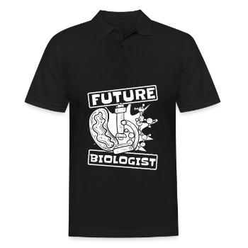 Biologie Biologe Wissenschaftler - Männer Poloshirt - Schwarz - Vorne - Kai (181cm)