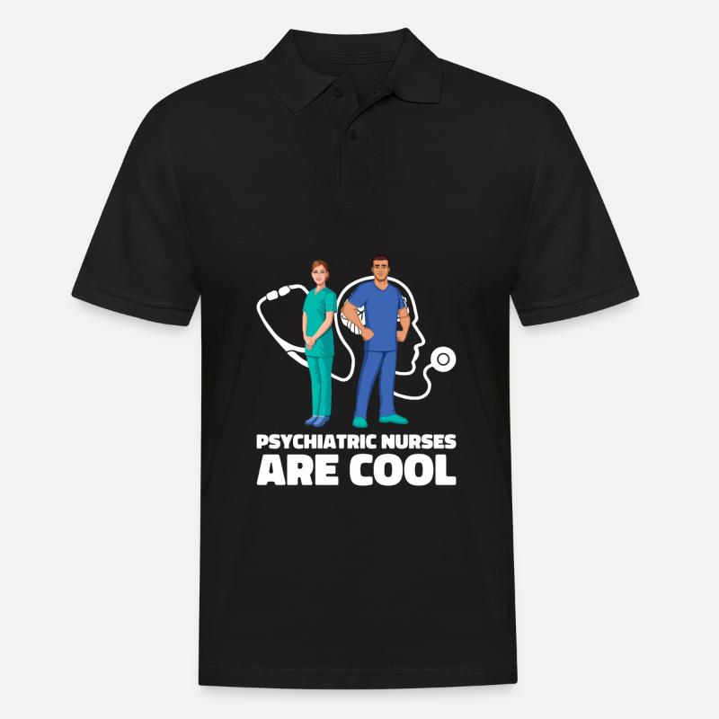 Krankenschwester - Männer Poloshirt - Schwarz