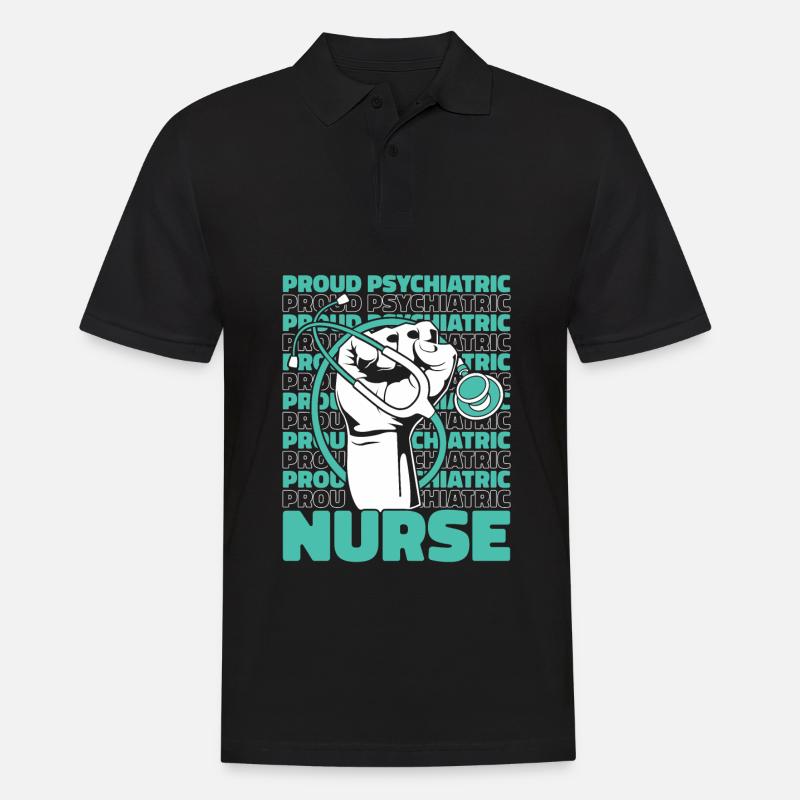Krankenschwester - Männer Poloshirt - Schwarz