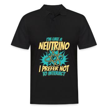Physik Physiker - Männer Poloshirt - Schwarz - Vorne - Kai (181cm)