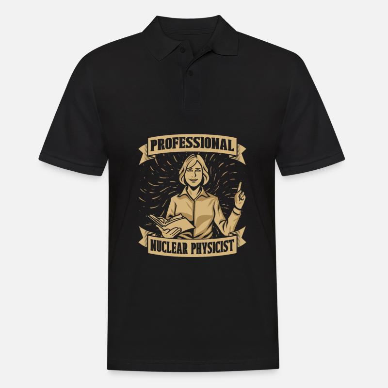 Physik Physiker - Männer Poloshirt - Schwarz