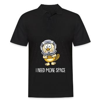 Biber - Männer Poloshirt - Schwarz - Vorne - Kai (181cm)