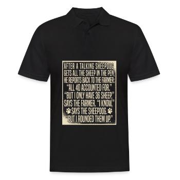 Dresseur de chiens Dresseur de chiens - Polo Homme - noir - Devant - Kai (181cm)