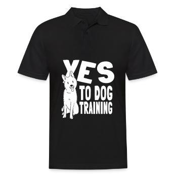 Dresseur de chiens Dresseur de chiens - Polo Homme - noir - Devant - Kai (181cm)