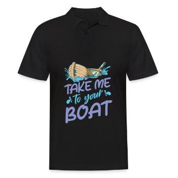 Sailing Sailors Sailboat Sailors - Men's Polo Shirt - black - Front - Kai (181cm)