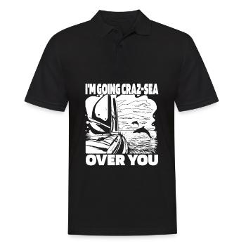 Voilier Jeu de mots Marins Marins Marins - Polo Homme - noir - Devant - Kai (181cm)