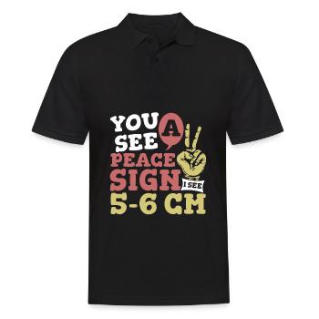 Midwife Peace Sign Future Midwife - Polo Homme - noir - Devant - Kai (181cm)