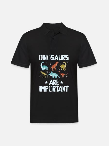 Dinosaur - Men's Polo Shirt - black