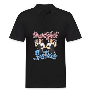 Friseur Hairstylist Schwestern - Männer Poloshirt - Schwarz - Vorne - Kai (181cm)