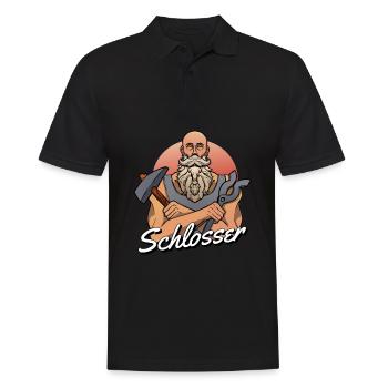 Schmied Metallbauer Schlosser - Männer Poloshirt - Schwarz - Vorne - Kai (181cm)
