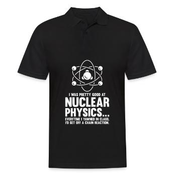Physics Phyiker Nuclear Physics - Men's Polo Shirt - black - Front - Kai (181cm)